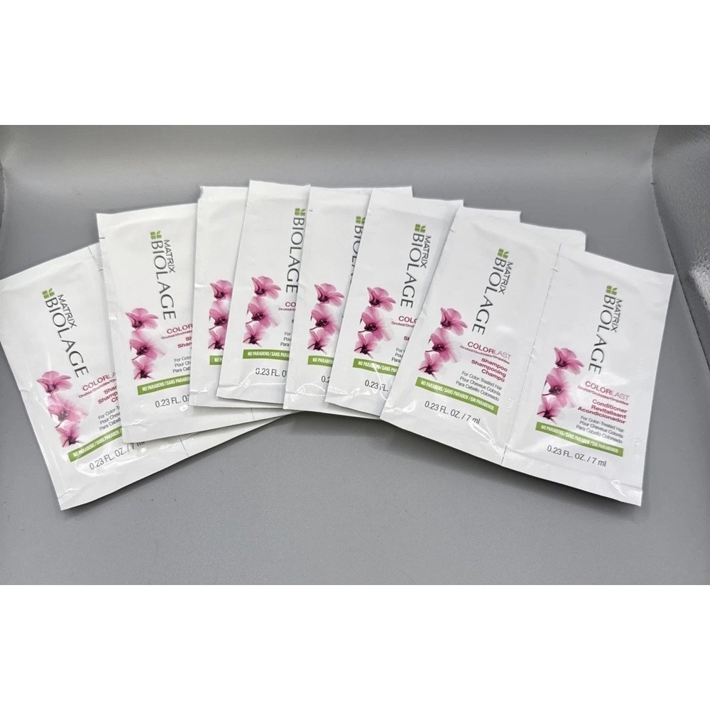 Matrix Biolage Colorlast Sample Lot 7 Shampoo Conditioner Colored Hair .23oz